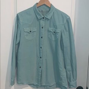 Pacsun Bullhead Mint Button Down Shirt (Size L)